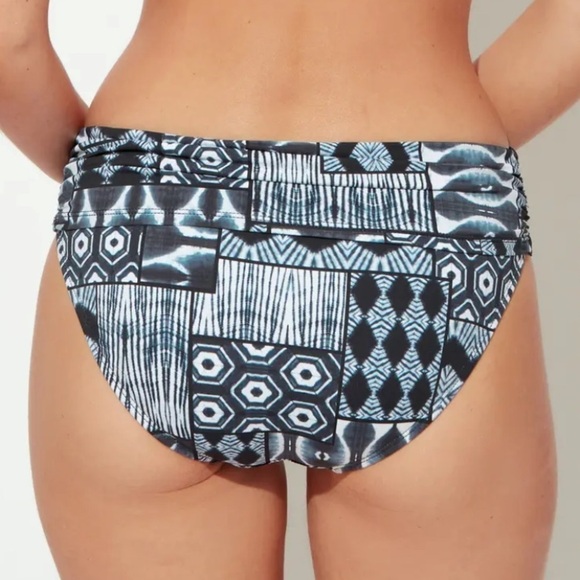 NWT Bleu Rod Beattie Printed Island Time Sarong High Waisted Bikini Bottoms - Picture 2 of 8